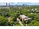 Stunning aerial view of the property, showcasing its proximity to the city skyline and lush surroundings at 978 North Ne Ave # 307, Atlanta, GA 30306