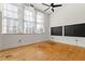 Bright bedroom with large windows and hardwood floors at 978 North Ne Ave # 307, Atlanta, GA 30306