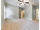 Open bedroom with neutral walls and carpet, a ceiling fan, and bright natural light at 2953 Kings Walk Ave, Marietta, GA 30062