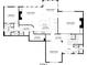 Layout of Floor 2, with kitchen, dining room, living room, and bedroom spaces shown at 2953 Kings Walk Ave, Marietta, GA 30062