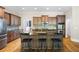 A view of the eat-in kitchen featuring stainless steel appliances and a large center island at 2953 Kings Walk Ave, Marietta, GA 30062