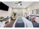 Cozy main bedroom with lots of natural light, a ceiling fan, and stylish decorations at 1985 Lois Pl, Atlanta, GA 30318