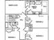 Floor plan showcasing the layout of the upper level at 637 Egrets Landing #51, Covington, GA 30014