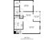 Detailed floor plan showing the layout of a one-story home with living, dining, and bedroom areas at 5153 Roswell Rd # 10, Atlanta, GA 30342