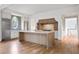 Elegant kitchen featuring a marble island, stainless steel appliances, and modern cabinetry at 96 Sheridan Dr, Atlanta, GA 30305