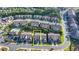 Extensive aerial view of the community showcasing the location of the townhome at 3220 Celebration Blvd, Suwanee, GA 30024