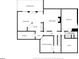 Floor plan of the basement with game room, media room, and kitchen at 3894 Stone Lake Nw Dr, Kennesaw, GA 30152