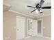 Bright bedroom featuring neutral paint, plush carpet, a ceiling fan, and access to an on-suite bathroom at 3894 Stone Lake Nw Dr, Kennesaw, GA 30152
