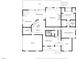 First floor plan with a kitchen, dining room, living room, study, and garage at 3894 Stone Lake Nw Dr, Kennesaw, GA 30152