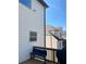 A view of the deck with a bench at 526 Blue Mountain Rise, Canton, GA 30114