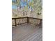 A view of the deck surrounded by trees at 526 Blue Mountain Rise, Canton, GA 30114