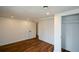 Basement bedroom with modern vinyl flooring, white walls, recessed lighting, and closet space at 493 Willow Springs Dr, Marietta, GA 30068