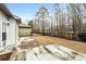 Spacious fenced backyard with grass and concrete patio area at 250 High Court Way, Locust Grove, GA 30248