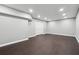 Finished basement with hardwood floors and recessed lighting at 615 Ceremony Way, Acworth, GA 30102