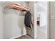 Walk-in closet with wire shelving and hanging rods provides storage solutions at 615 Ceremony Way, Acworth, GA 30102