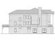 Blueprint of a home showing gray siding, a fireplace, modern windows, and a walkout basement at 2585 Governors Walk Blvd, Snellville, GA 30078