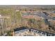Aerial view of a new home community highlighting the home's location at 334 Cherokee Station Cir, Woodstock, GA 30188