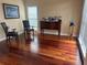 Comfortable living room with hardwood floors, neutral colors, and stylish furniture at 3381 Walkers Ridge Rd, Dacula, GA 30019
