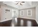 Open bedroom with hardwood floors, high ceilings, and bright natural light at 194 Preston Nw Pl, Dallas, GA 30157