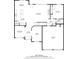 Detailed floor plan showcasing the layout of the home, including the kitchen, living room, bedrooms, and bathrooms at 464 Eager Ct, Marietta, GA 30064