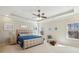 Spacious main bedroom with tray ceiling, carpet, and natural light at 4520 Valence Dr, Cumming, GA 30040
