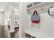 Mud room features a bench, hooks, and storage to keep organized at 4520 Valence Dr, Cumming, GA 30040