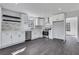 Bright kitchen featuring stainless steel appliances, white cabinets, and modern backsplash at 2250 Deer Oaks Trl, Lawrenceville, GA 30044