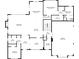 Detailed floor plan showcasing the layout of the home, including room dimensions and connections at 102 Glenmill Way, Woodstock, GA 30188