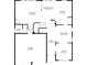 Layout of the home's first floor featuring a living room, kitchen, and office at 1641 Hedington Ct, Lawrenceville, GA 30045