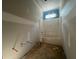 An unfinished bathroom shows a tub shower combo ready for finishing touches, highlighting its potential at 642 Presley Farm Pkwy, Rockmart, GA 30153