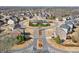 Aerial view showcases the well-maintained neighborhood with tree-lined streets at 5315 Hidden Valley Ln, Cumming, GA 30028