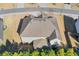 Aerial view of the roof and surrounding yard of a well-maintained home at 5315 Hidden Valley Ln, Cumming, GA 30028