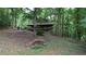 Lush wooded backyard offering privacy and a serene natural setting at 6245 Bannister Rd, Cumming, GA 30028