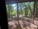 View of the backyard from the porch, showcasing a wooded area at 6245 Bannister Rd, Cumming, GA 30028