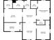 Detailed floor plan showing the layout, dimensions, and relationships between the kitchen, bedrooms, and living spaces at 7880 Rivertown Rd, Atlanta, GA 30213