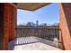 Balcony with skyline views and space for outdoor enjoyment at 395 Central Park Ne Pl # 420, Atlanta, GA 30312