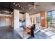 Inviting living room featuring exposed ductwork, comfortable seating, and natural light at 395 Central Park Ne Pl # 420, Atlanta, GA 30312