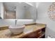 Bathroom features granite counters, a vessel sink, and a large mirror with a light at 964 Dekalb Ne Ave # 112, Atlanta, GA 30307