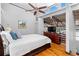 Bright bedroom with hardwood floors, large windows, and a ceiling fan at 964 Dekalb Ne Ave # 112, Atlanta, GA 30307