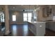 Spacious kitchen featuring stainless steel appliances and gray kitchen island at 316 Oak Arms Way, Woodstock, GA 30188