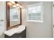 Cozy bathroom with vanity, mirror and contemporary sink at 848 Capitol View Nw Ave, Atlanta, GA 30318