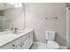 Bathroom featuring a large sink vanity and updated fixtures at 5392 Fox Creek Ln, Norcross, GA 30071