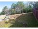 View of the backyard with a fence and green space at 1893 Tulip Petal Rd, Auburn, GA 30011