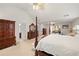 Large main bedroom with vaulted ceilings, lots of space, and access to the bathroom at 1893 Tulip Petal Rd, Auburn, GA 30011