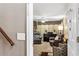 Open doorway leading to a living room with neutral walls and comfortable seating at 13 Greystone Nw Ln, Cartersville, GA 30121