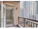 Balcony view showcasing outdoor space overlooking city buildings at 1101 Juniper Ne St # 722, Atlanta, GA 30309