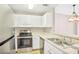 Kitchen featuring stainless steel appliances, white cabinetry, and a double sink at 1101 Juniper Ne St # 722, Atlanta, GA 30309