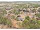 Wide angle aerial view showcasing the home, its large lot, and neighborhood at 345 Wedgefield Dr, Mcdonough, GA 30252