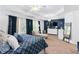 Spacious bedroom with a large window, walk in closet, and a calming color scheme at 3180 Spicy Cedar Ln, Lithonia, GA 30038