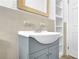 Bathroom featuring a vanity, and a tiled wall at 3532 Dial Dr, Stone Mountain, GA 30083